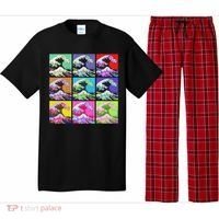 Fine Pop Art Great Wave Retro Pajama Set thumb 0