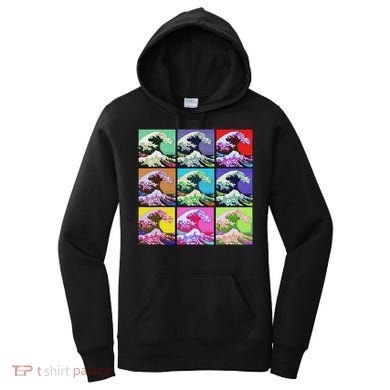 Fine Pop Art Great Wave Retro Women's Hoodie