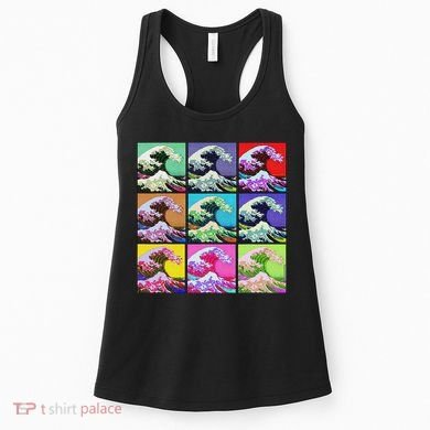 Fine Pop Art Great Wave Retro Women's Tank Top