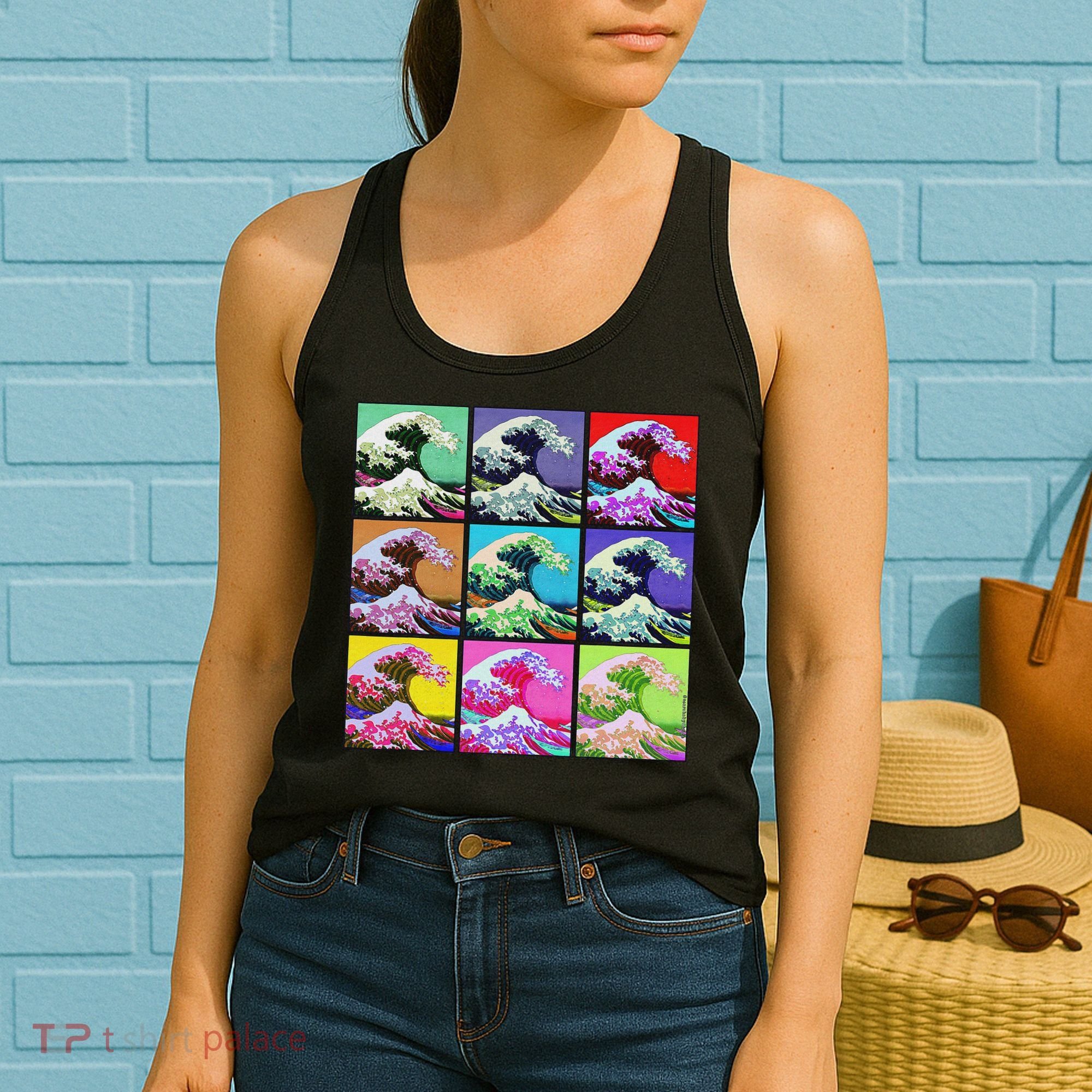 Fine Pop Art Great Wave Retro Women's Tank Top