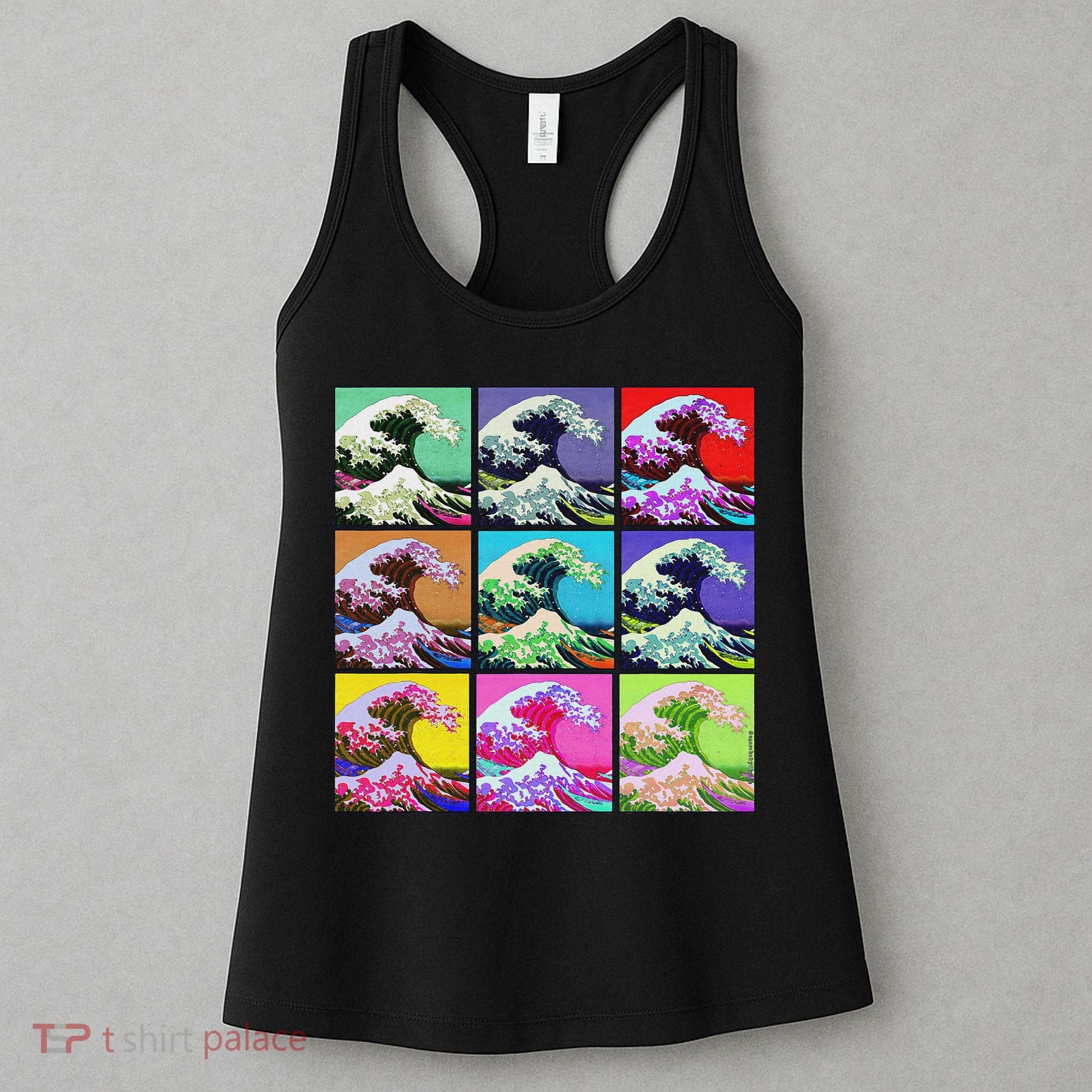 Fine Pop Art Great Wave Retro Women's Tank Top