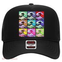Fine Pop Art Great Wave Retro Hat thumb 0