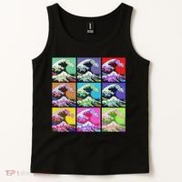 Fine Pop Art Great Wave Retro Tank Top thumb 2