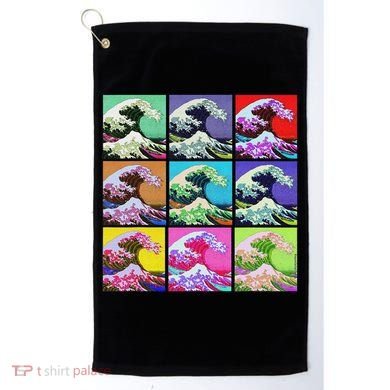 Fine Pop Art Great Wave Retro Golf Towel