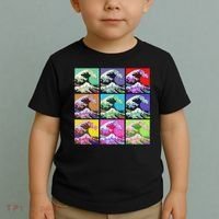 Fine Pop Art Great Wave Retro Toddler T-Shirt thumb 2