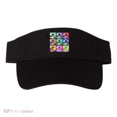 Fine Pop Art Great Wave Retro Visor