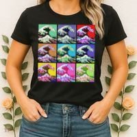 Fine Pop Art Great Wave Retro Women's T-Shirt thumb 2