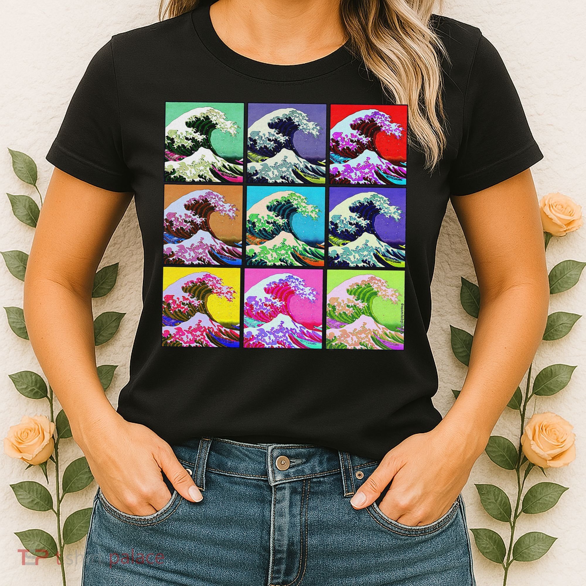 Fine Pop Art Great Wave Retro Women's T-Shirt
