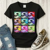 Fine Pop Art Great Wave Retro Women's T-Shirt thumb 3