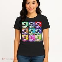 Fine Pop Art Great Wave Retro Women's T-Shirt thumb 4