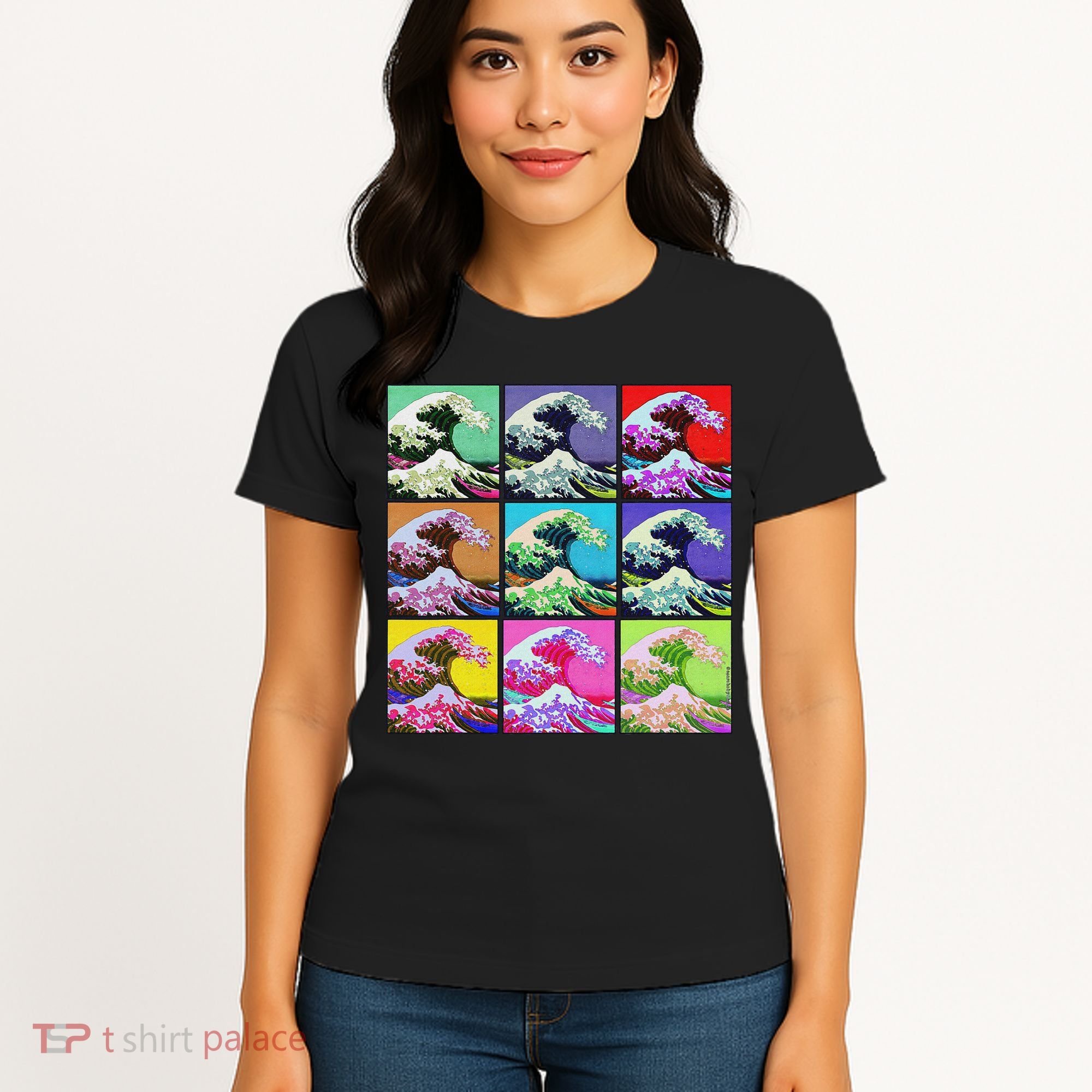 Fine Pop Art Great Wave Retro Women's T-Shirt