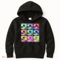 Fine Pop Art Great Wave Retro Kids Hoodie thumb 0
