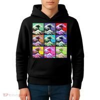 Fine Pop Art Great Wave Retro Kids Hoodie thumb 4