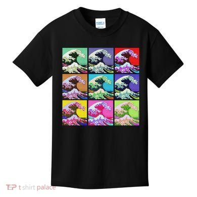 Fine Pop Art Great Wave Retro Kids T-Shirt