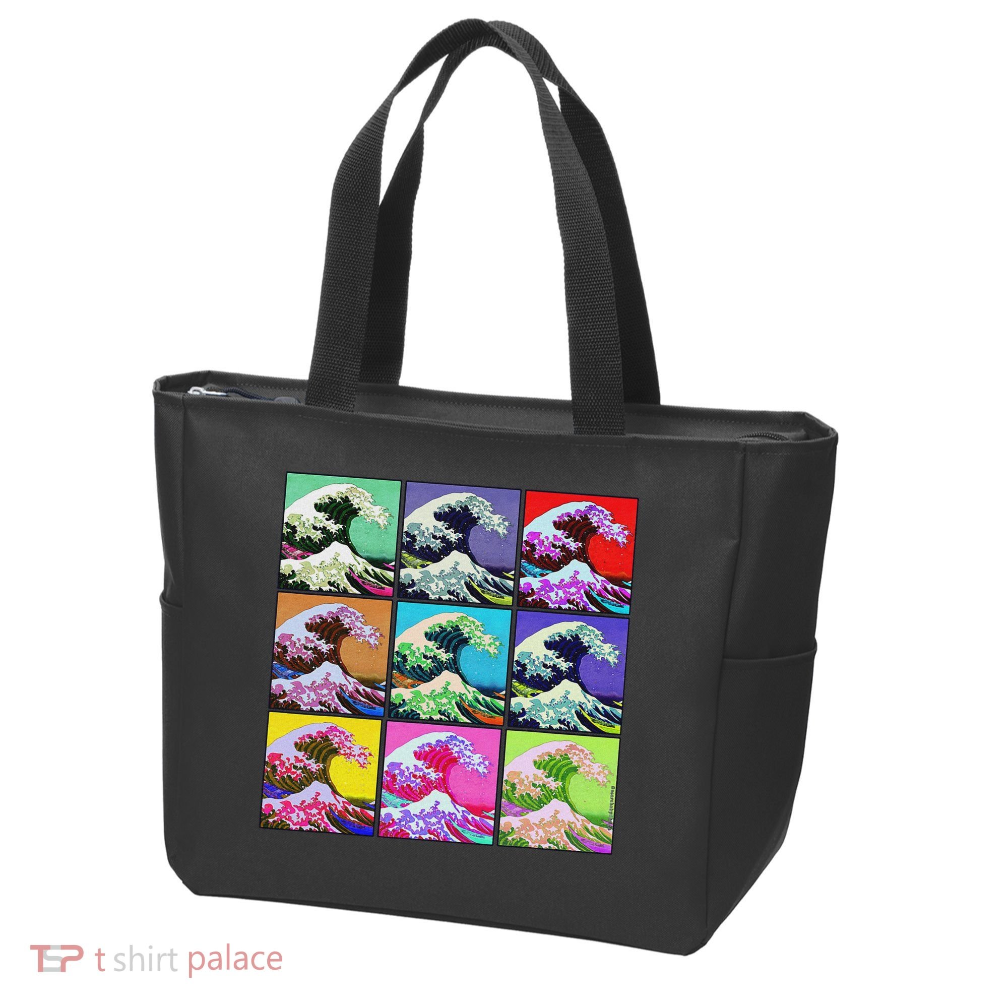 Fine Pop Art Great Wave Retro Tote Bag