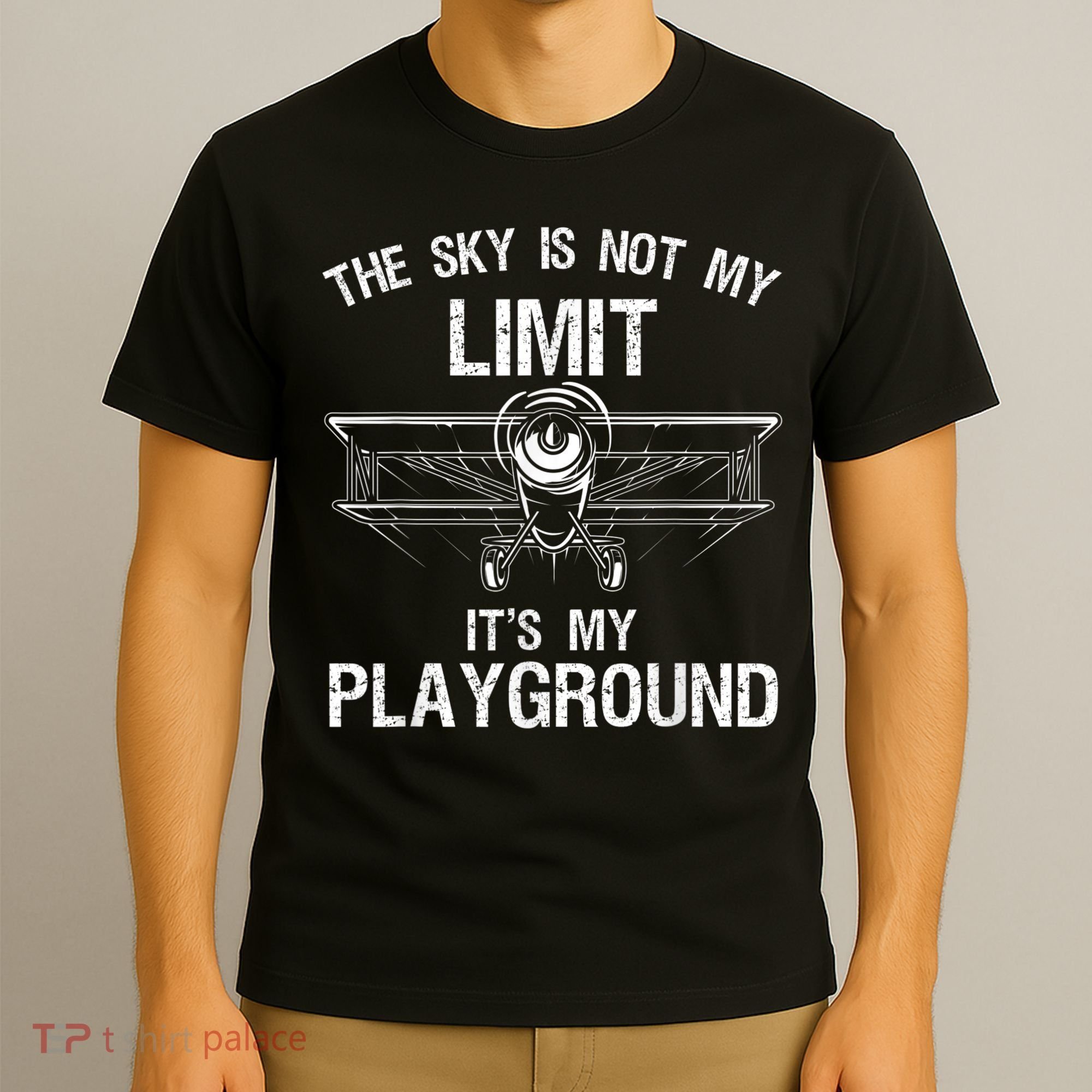 Funny Pilot Art For Men Women Airplane Pilot Aviation T-Shirt