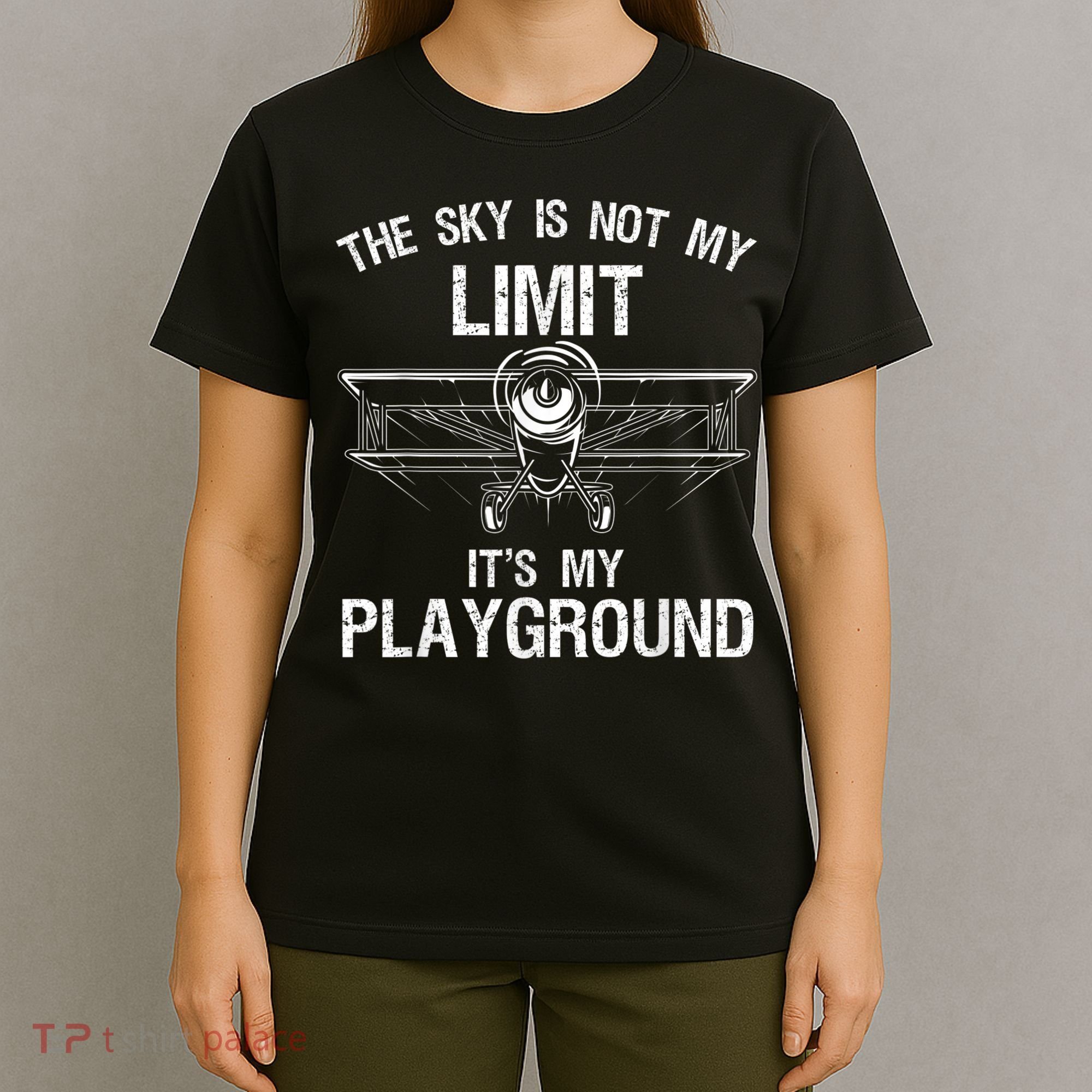 Funny Pilot Art For Men Women Airplane Pilot Aviation T-Shirt