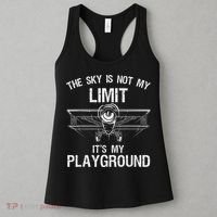 Funny Pilot Art For Men Women Airplane Pilot Aviation Women's Tank Top thumb 3