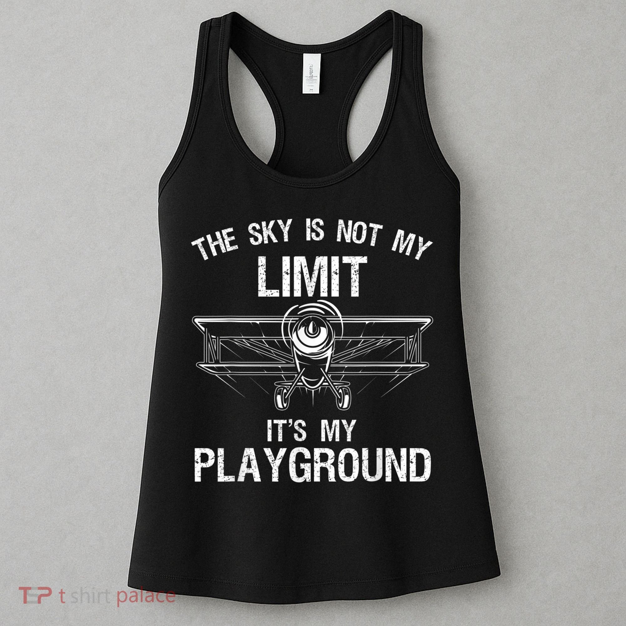 Funny Pilot Art For Men Women Airplane Pilot Aviation Women's Tank Top