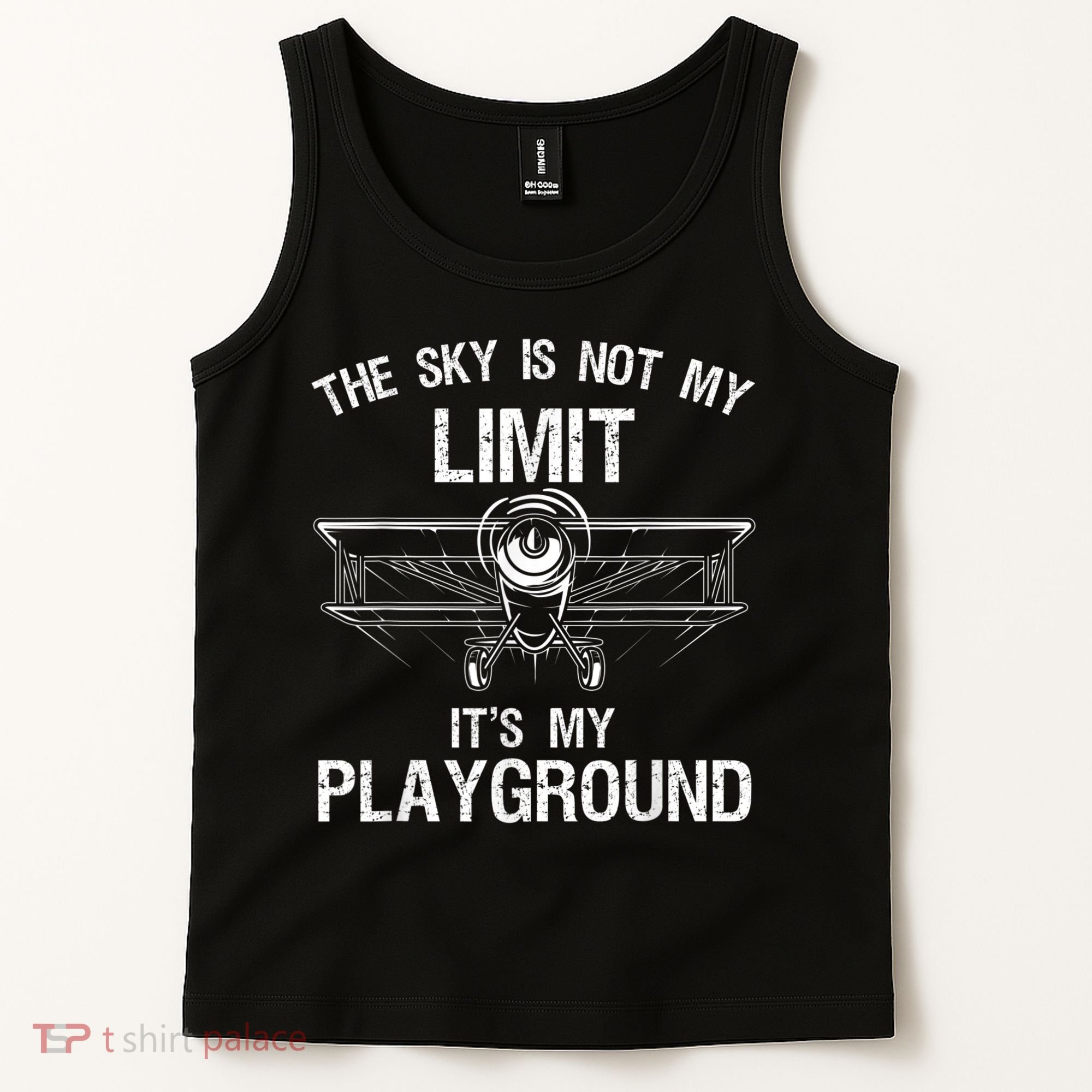 Funny Pilot Art For Men Women Airplane Pilot Aviation Tank Top