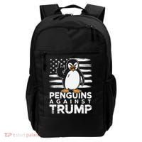 Funny Penguins Against Trump Penguin Flippers Up Resist Backpack thumb 0