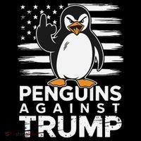 Funny Penguins Against Trump Penguin Flippers Up Resist Coffee Mug thumb 5