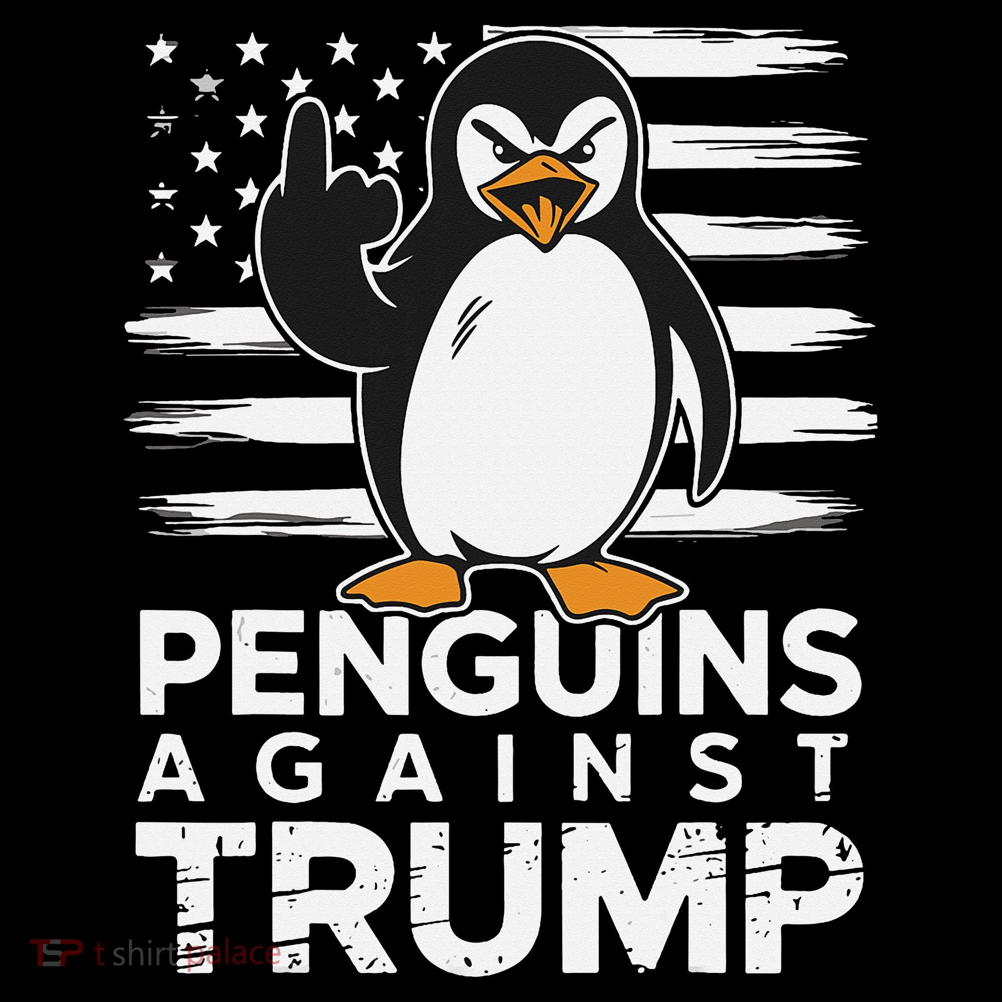 Funny Penguins Against Trump Penguin Flippers Up Resist Coffee Mug