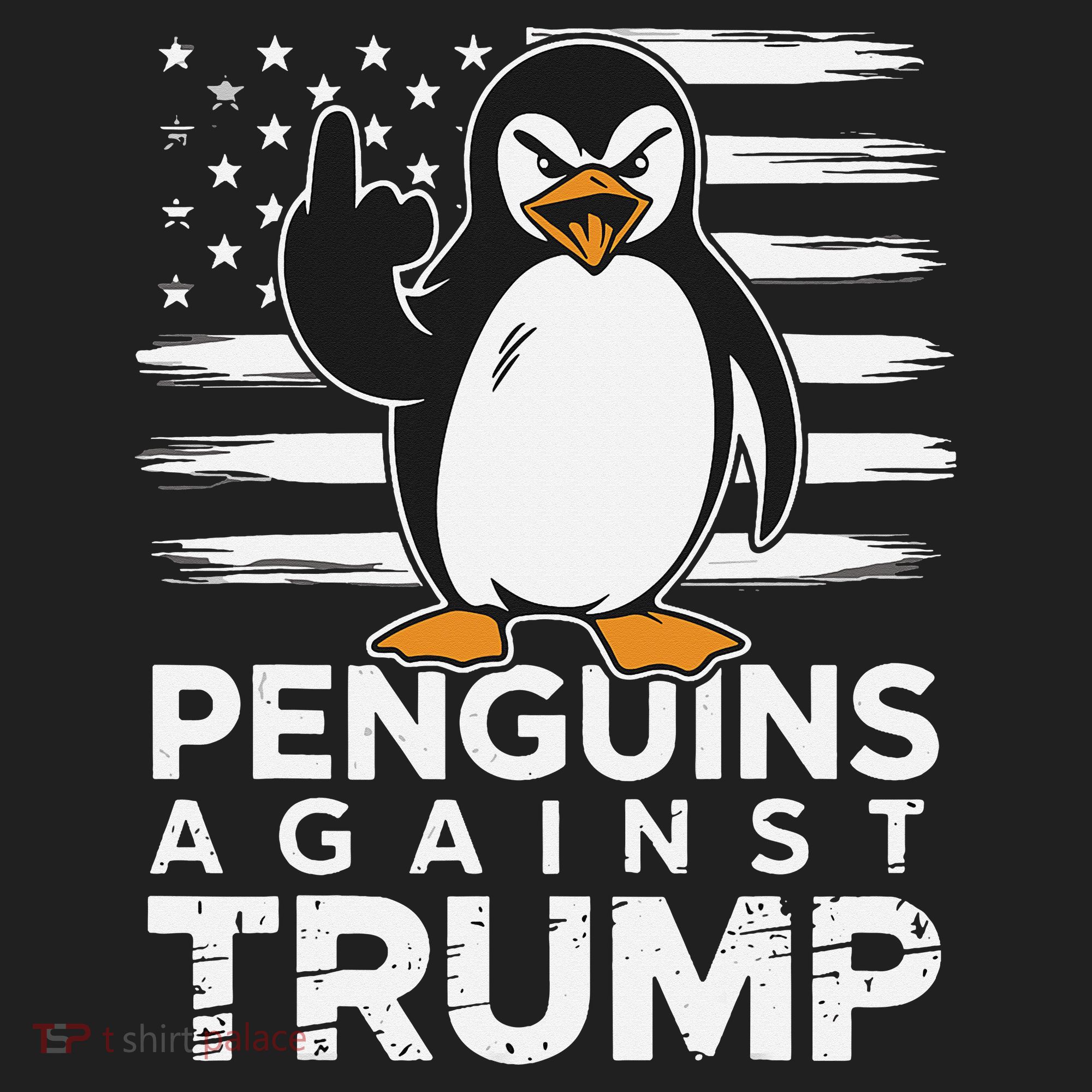Funny Penguins Against Trump Penguin Flippers Up Resist Beanie