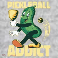 Funny Pickleball Addict The Baniff Cuffed Pom Beanie thumb 2