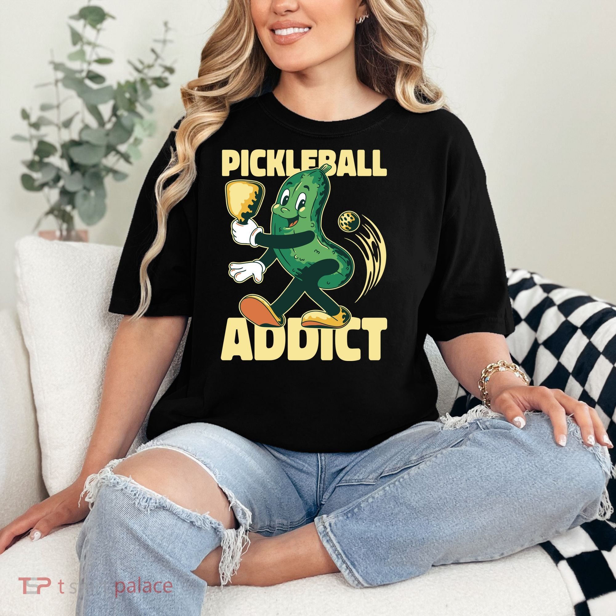 Funny Pickleball Addict Comfort Colors T-Shirt