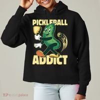 Funny Pickleball Addict Ladies Heavyweight Boxy Pullover Hoodie thumb 0