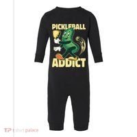 Funny Pickleball Addict Infant Fleece One Piece thumb 0