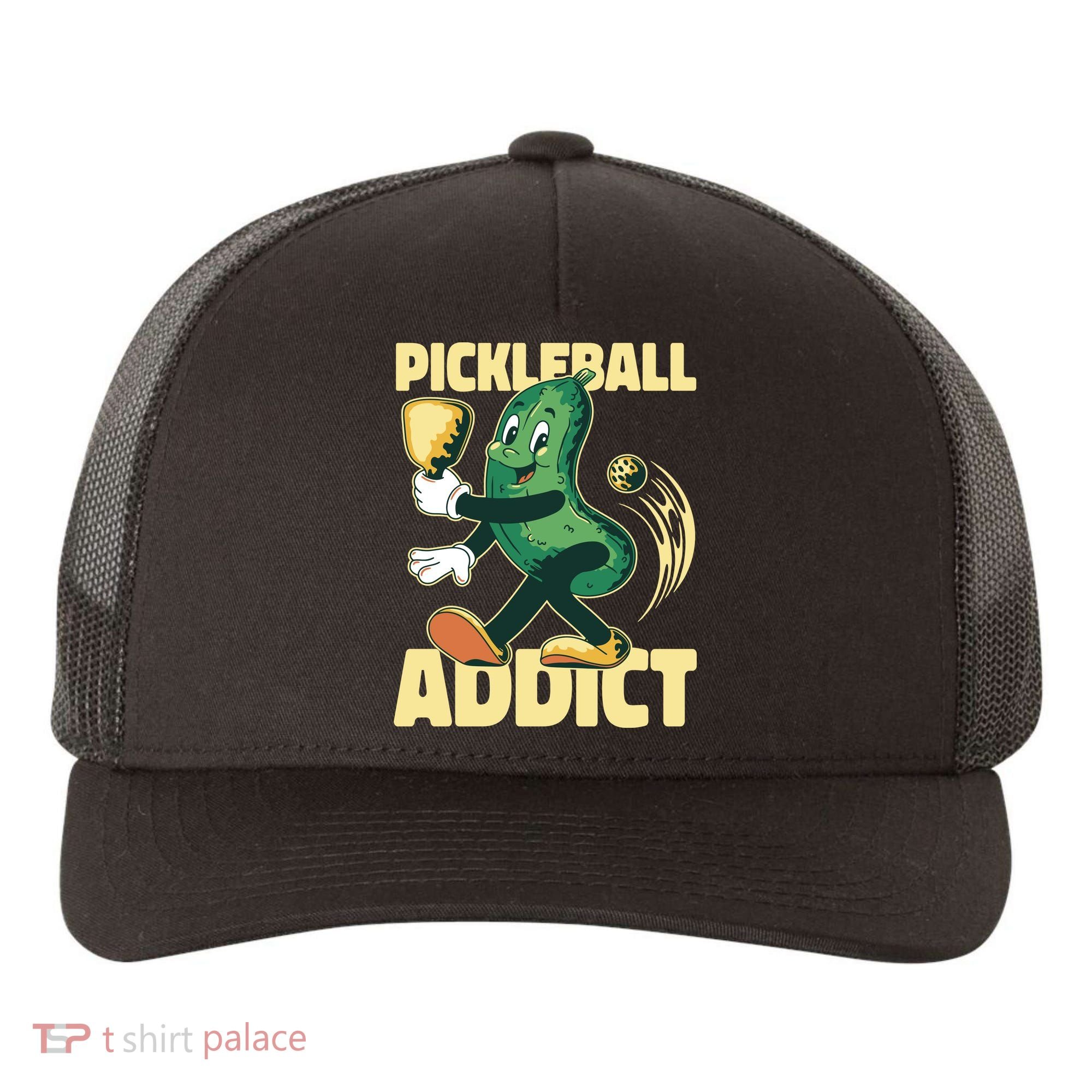 Funny Pickleball Addict Yupoong Adult 5-Panel Trucker Hat