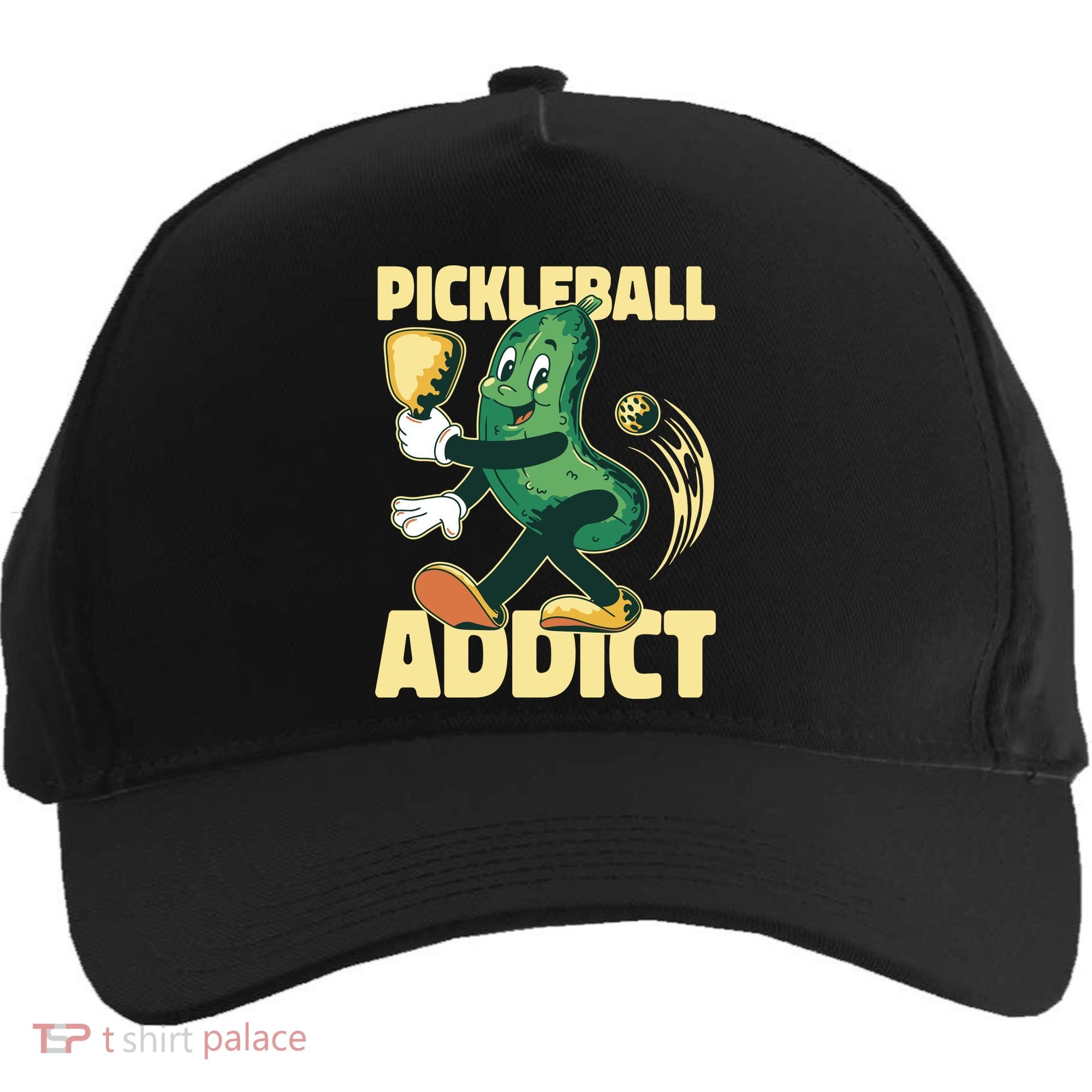 Funny Pickleball Addict Five-Panel Snapback Cap