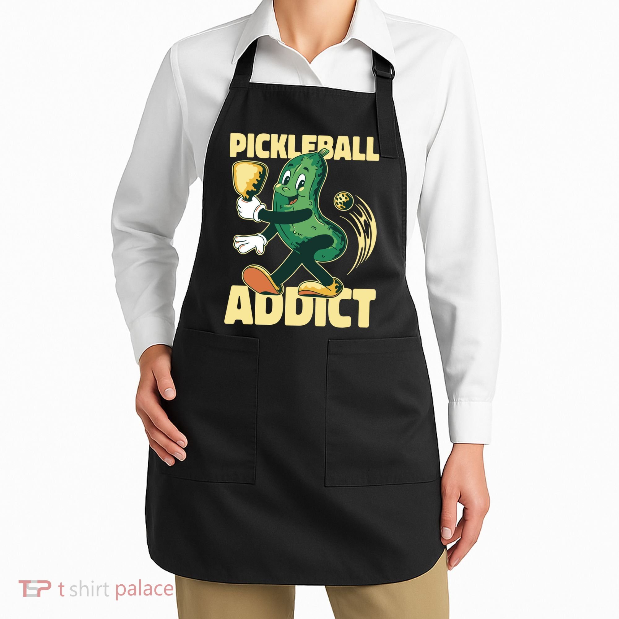 Funny Pickleball Addict Apron