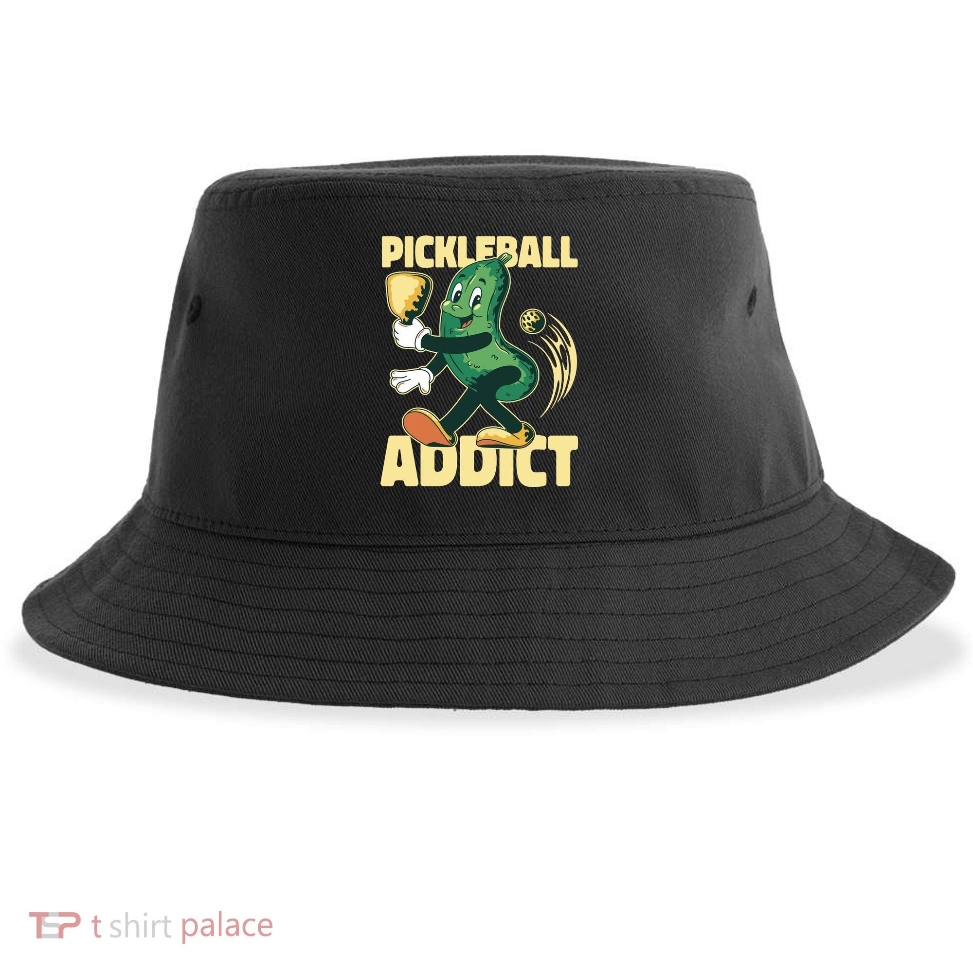 Funny Pickleball Addict Sustainable Bucket Hat