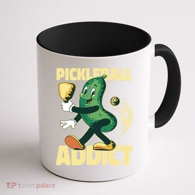 Funny Pickleball Addict Coffee Mug back