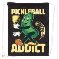 Funny Pickleball Addict Drawstring Bag thumb 0