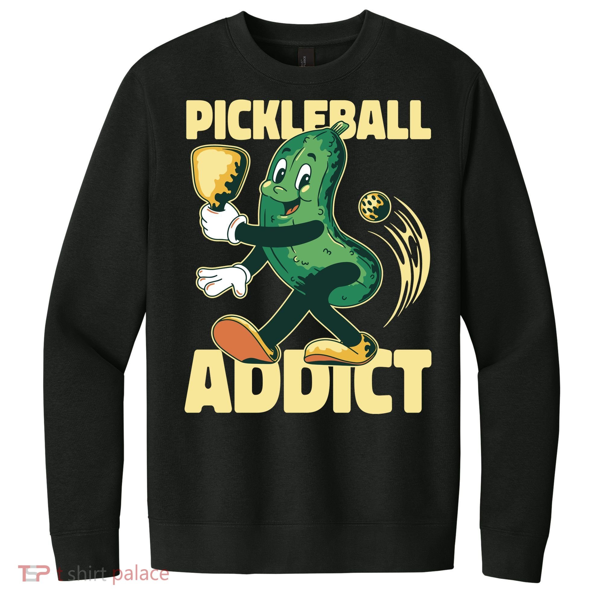 Funny Pickleball Addict V.I.T. Fleece Crew Sweatshirt