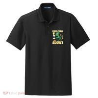 Funny Pickleball Addict Dry Zone Grid Polo thumb 0