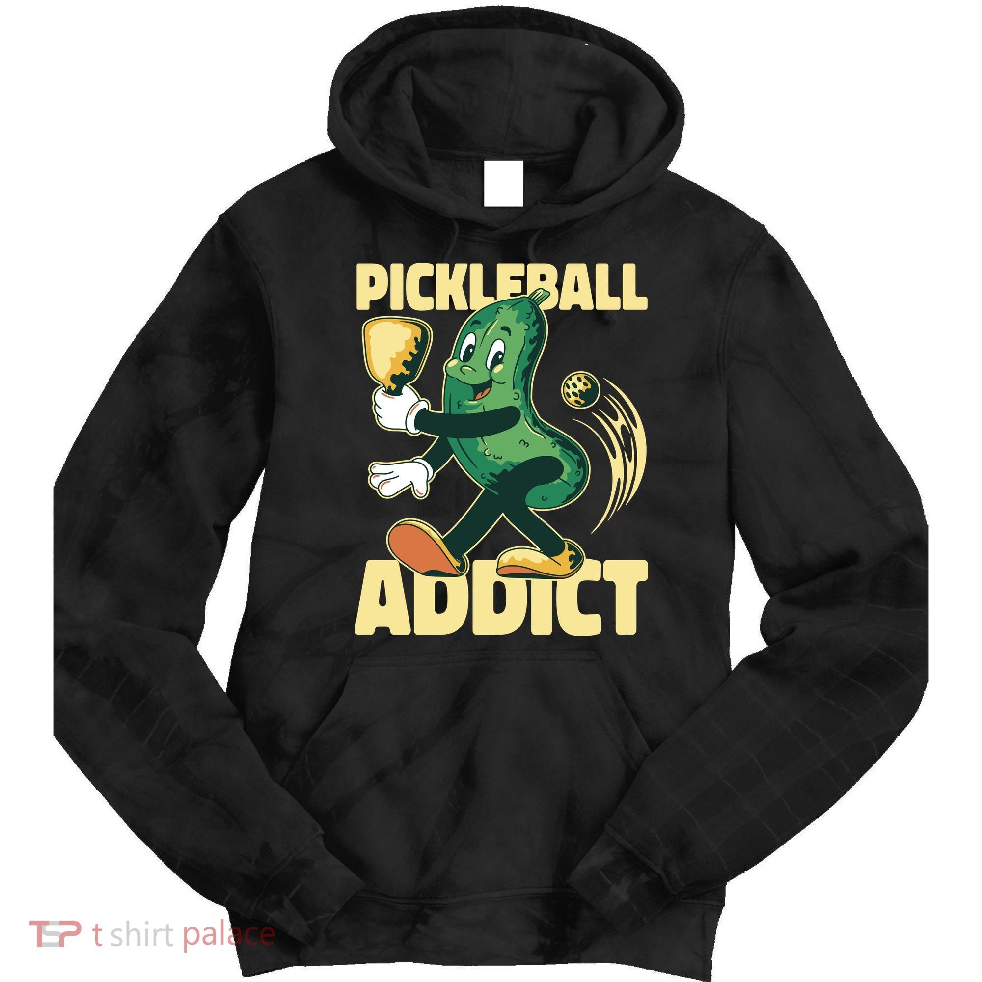 Funny Pickleball Addict Tie Dye Hoodie