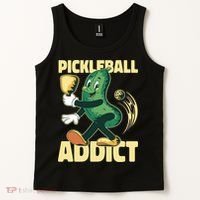 Funny Pickleball Addict Tank Top thumb 2