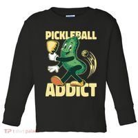 Funny Pickleball Addict Toddler Long Sleeve Shirt thumb 0