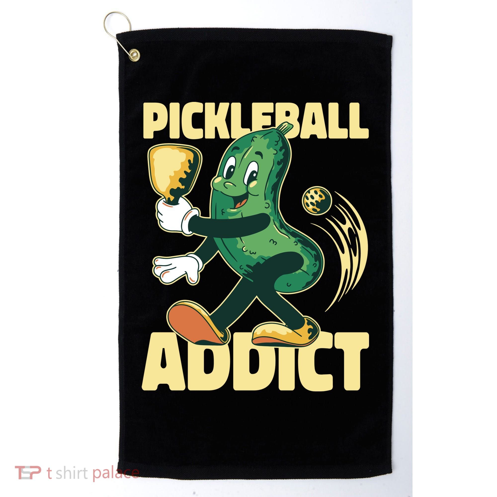 Funny Pickleball Addict Golf Towel