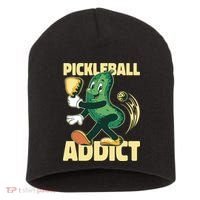 Funny Pickleball Addict Short Acrylic Beanie thumb 0