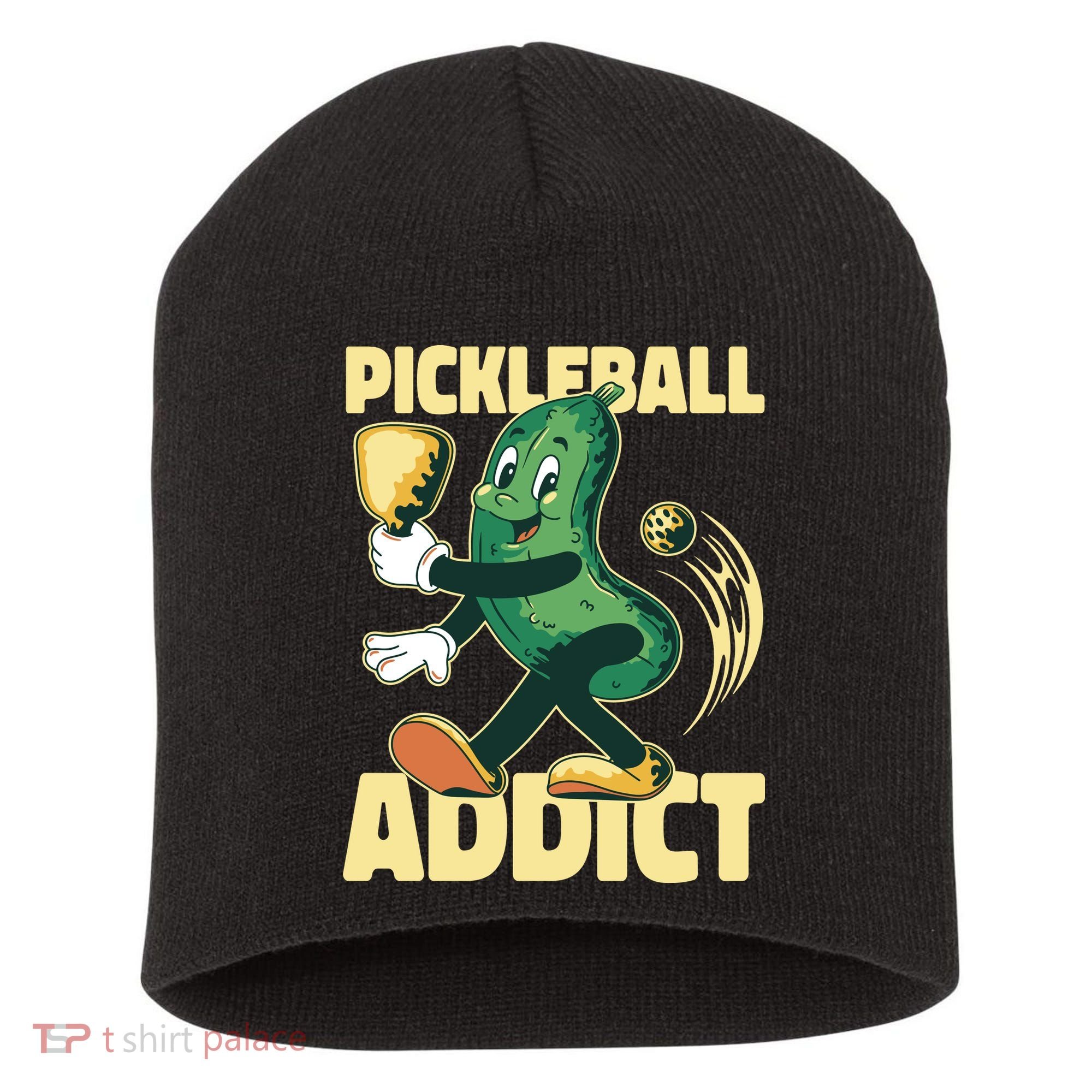 Funny Pickleball Addict Short Acrylic Beanie