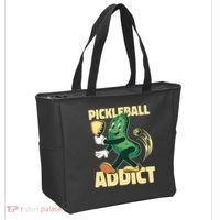 Funny Pickleball Addict Tote Bag thumb 2