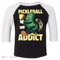 Funny Pickleball Addict Toddler Fine Jersey T-Shirt thumb 0