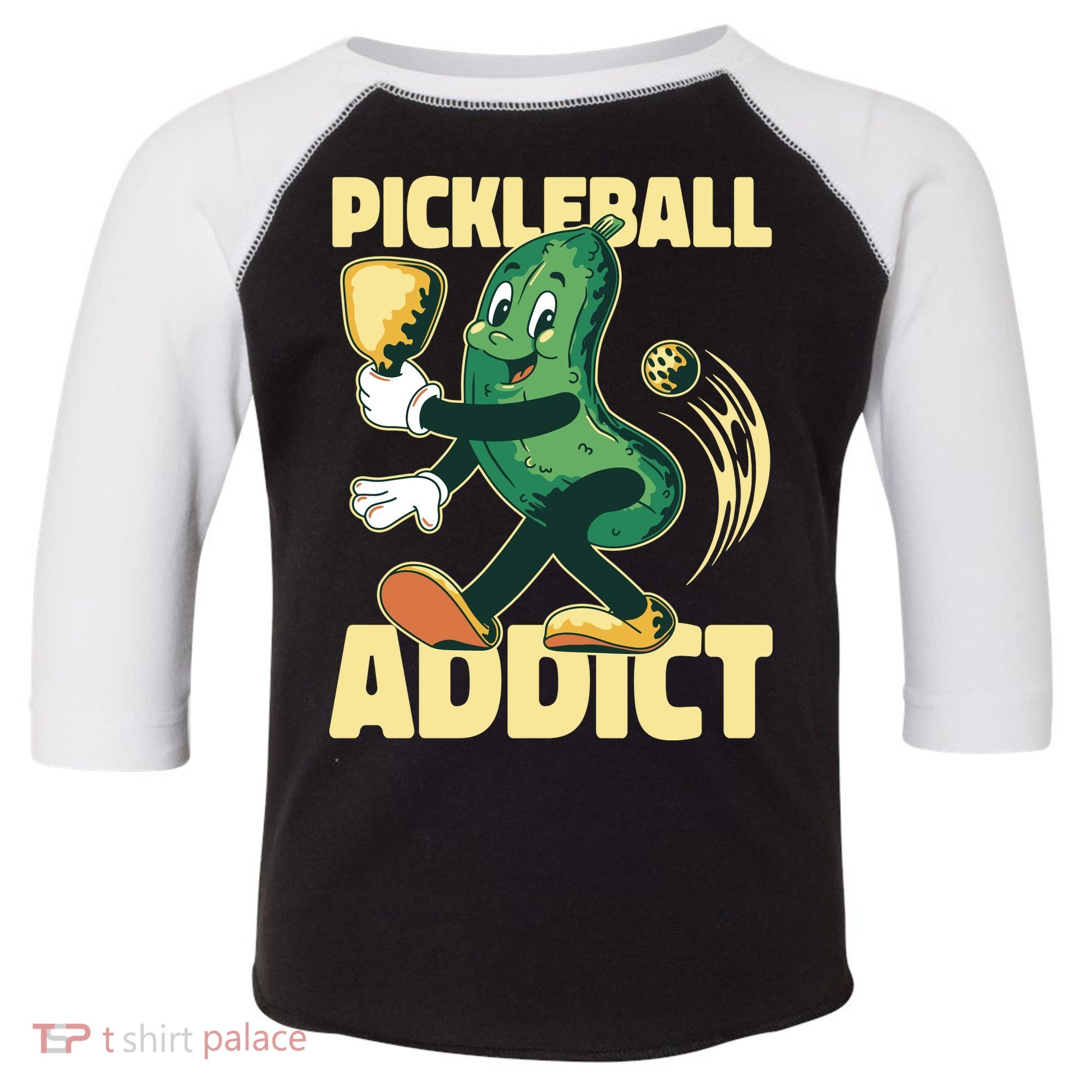 Funny Pickleball Addict Toddler Fine Jersey T-Shirt