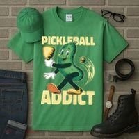Funny Pickleball Addict Tall T-Shirt thumb 3
